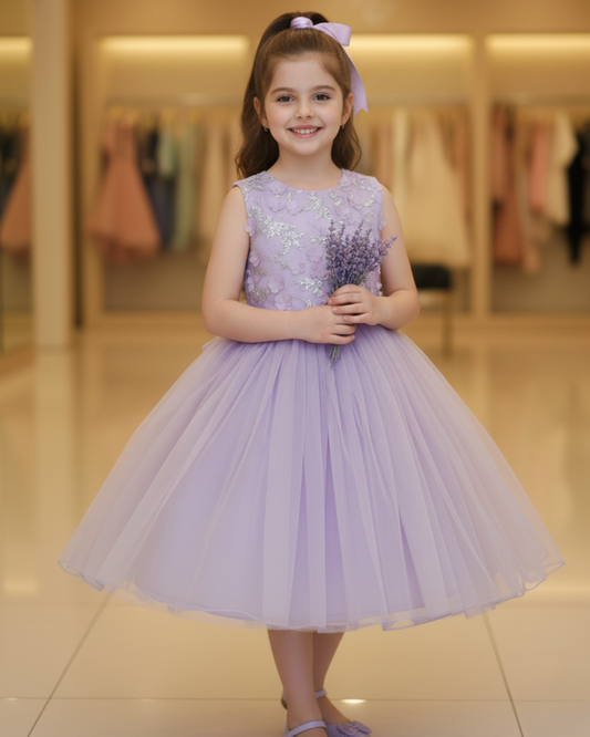 Little Grace Dress — Soft Net & Lace Detailing
