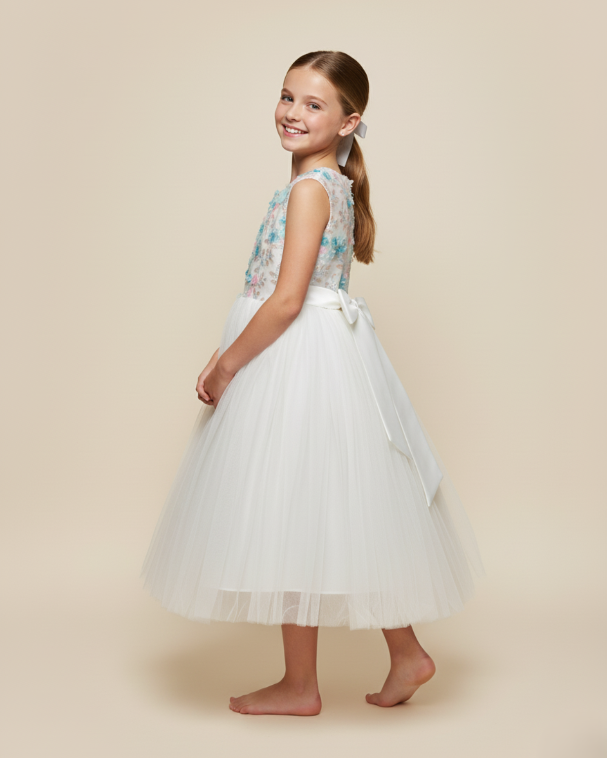 Butterfly Net Frock — Elegant Net & Lace Detailing