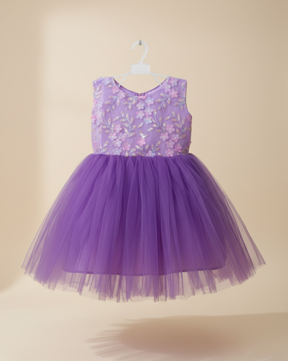 Butterfly Net Frock — Elegant Net & Lace Detailing