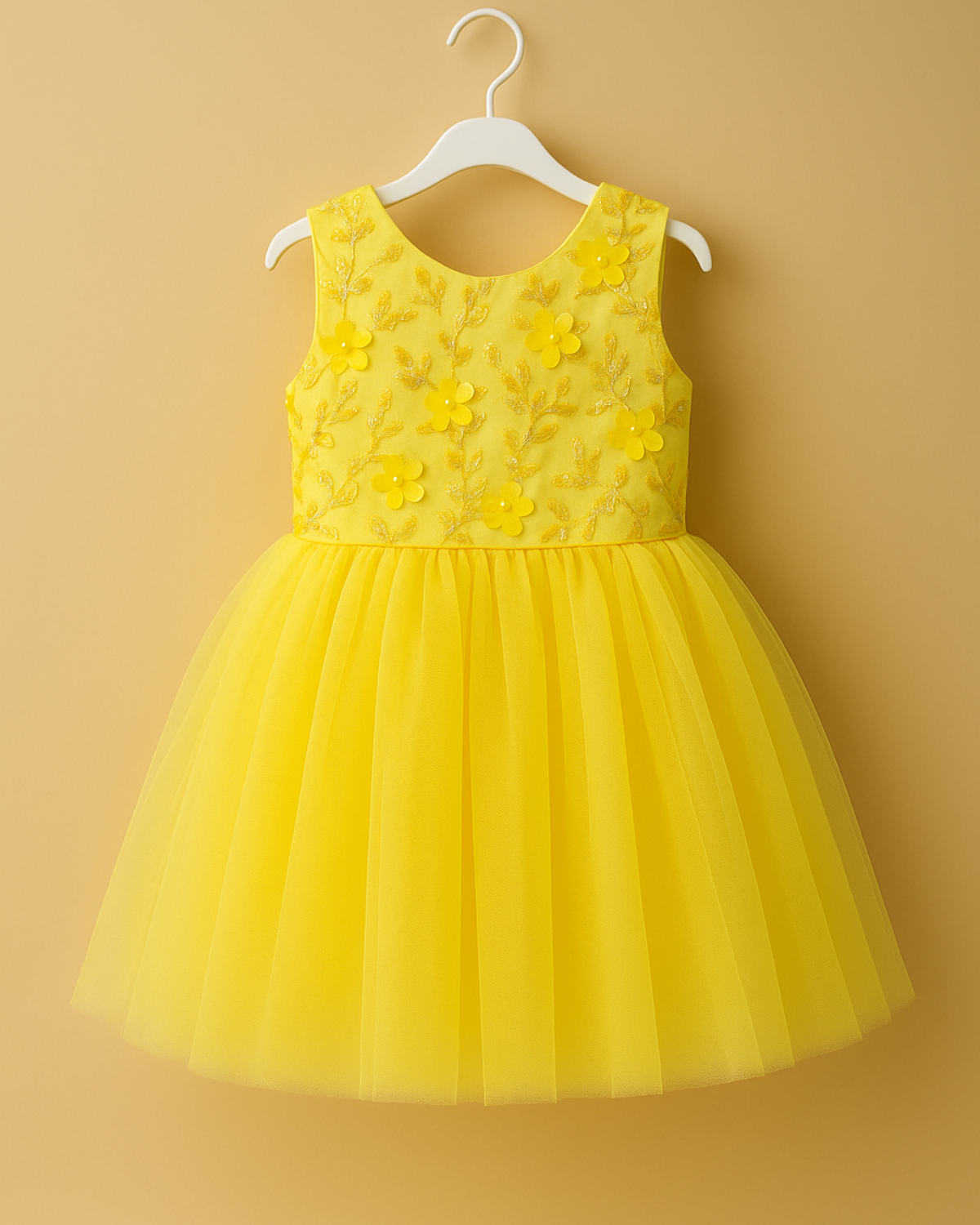 Butterfly Net Frock — Elegant Net & Lace Detailing