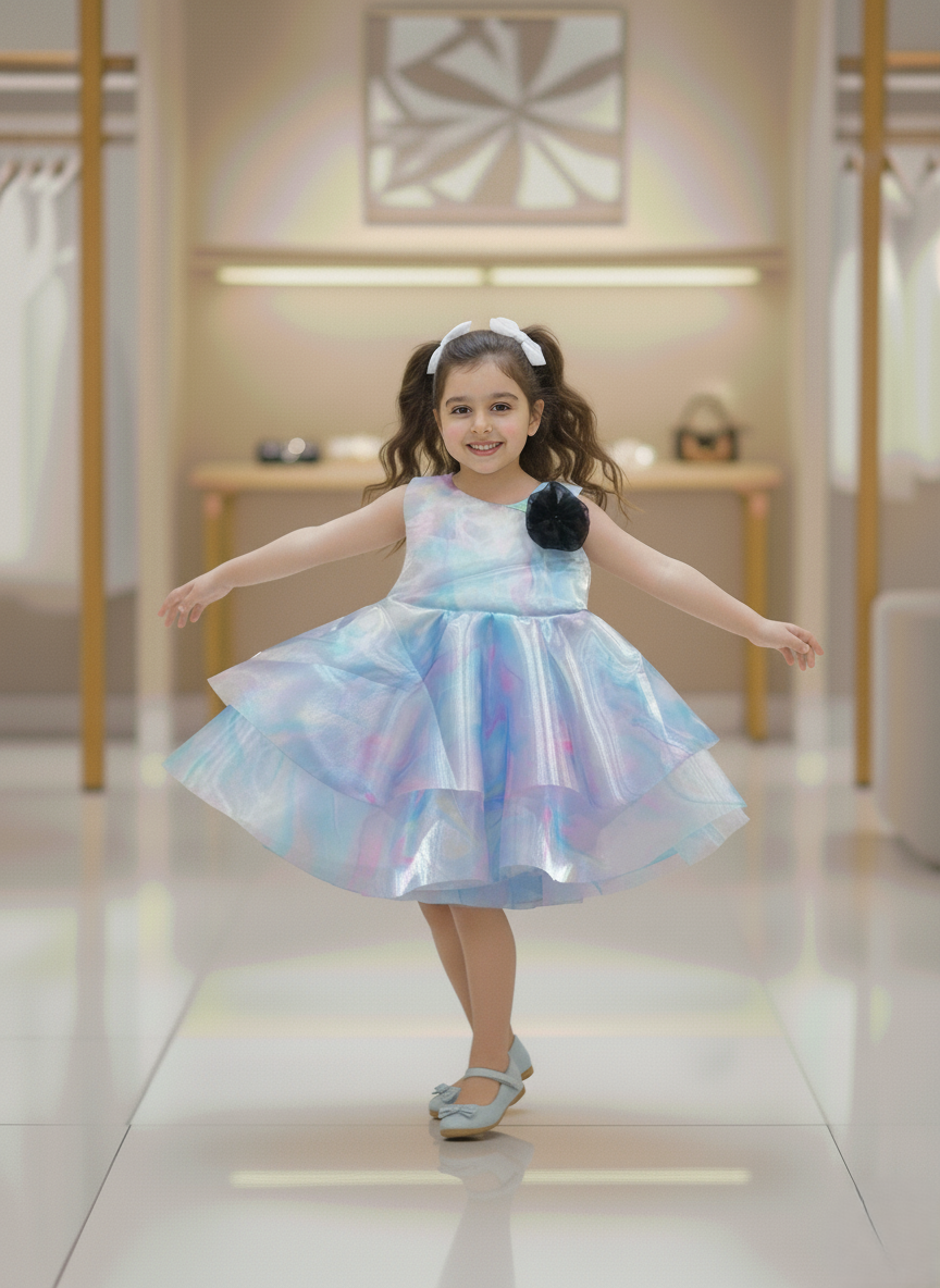 Pretty Princess Frock — Elegant Net Layering