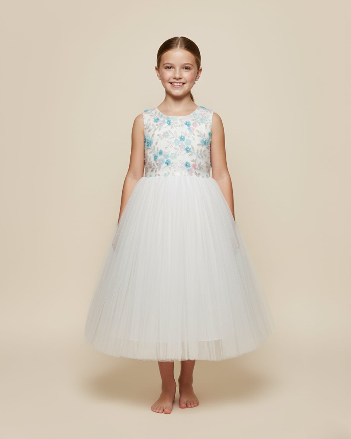 Butterfly Net Frock — Elegant Net & Lace Detailing