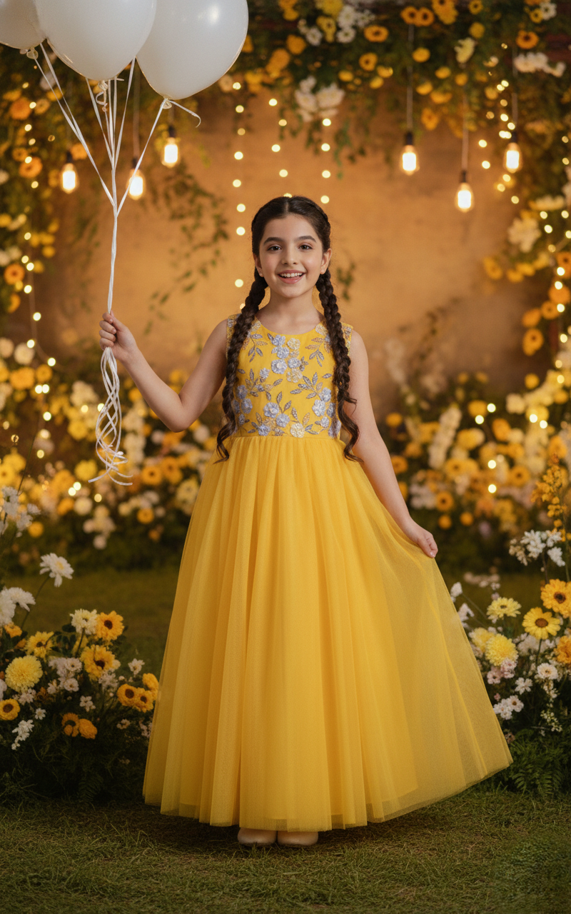 Luxe Net Frock – Affordable Luxury for Every Occasion.