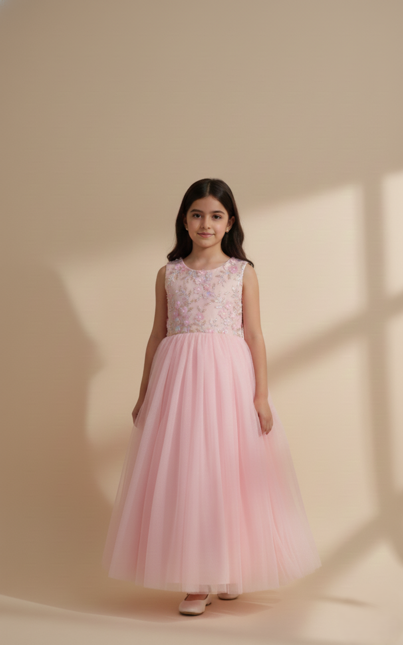 Luxe Net Frock – Affordable Luxury for Every Occasion.