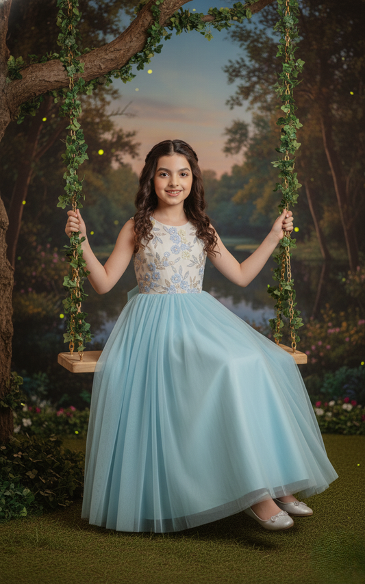 Luxe Net Frock – Affordable Luxury for Every Occasion.