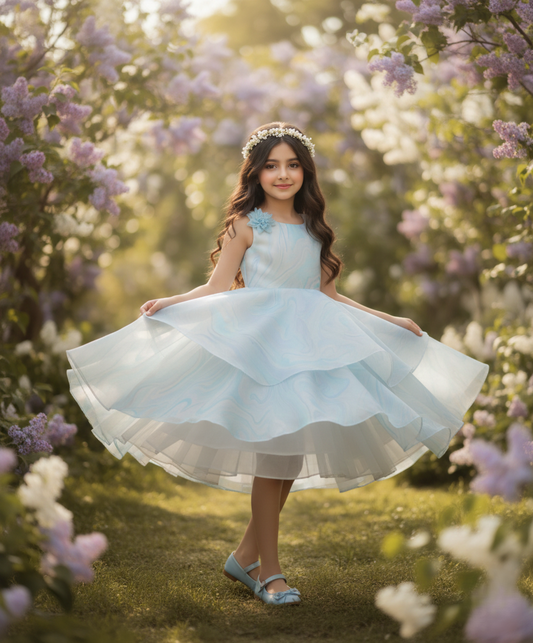 Pretty Princess Frock — Elegant Net Layering