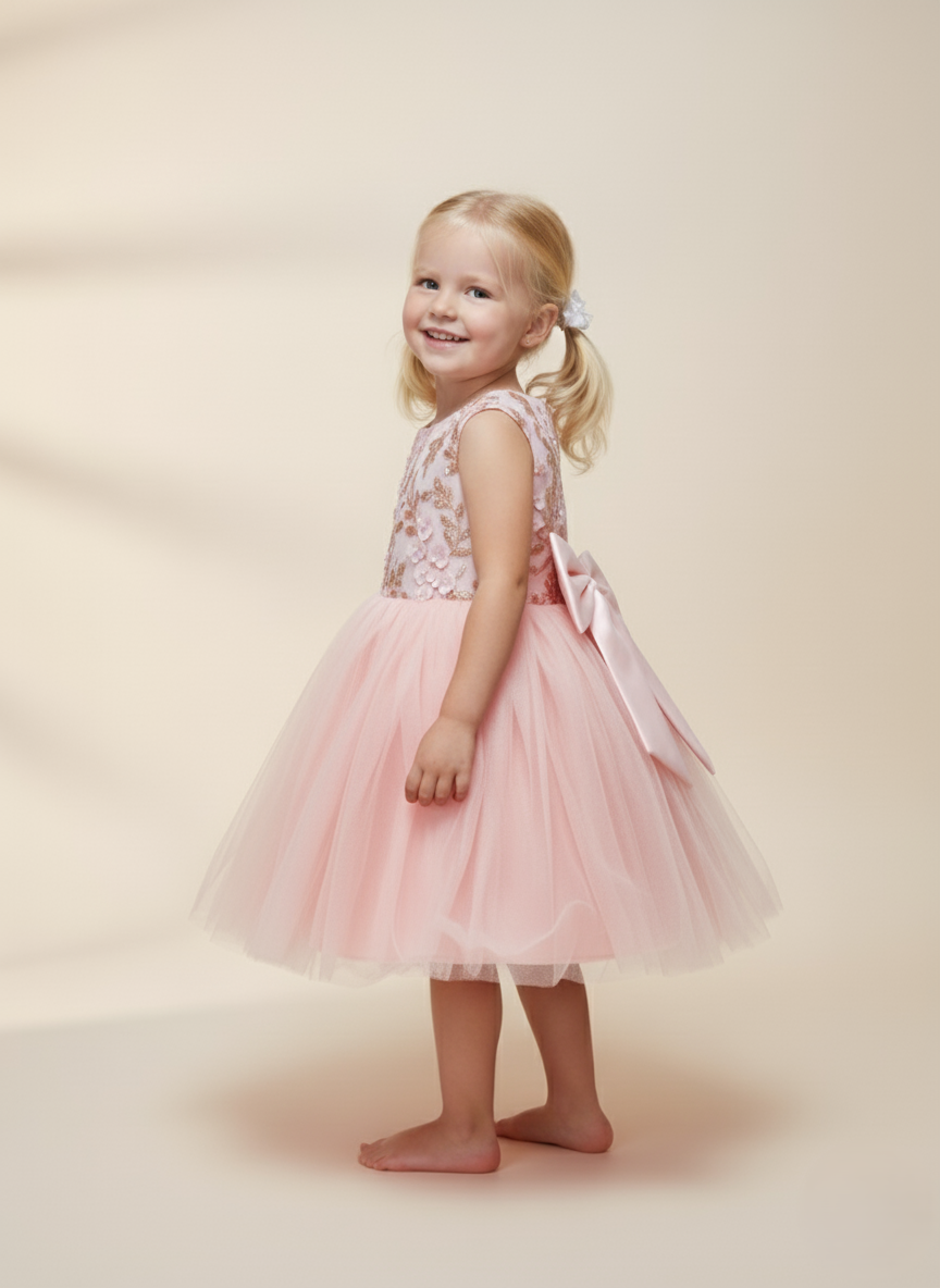 Butterfly Net Frock — Elegant Net & Lace Detailing